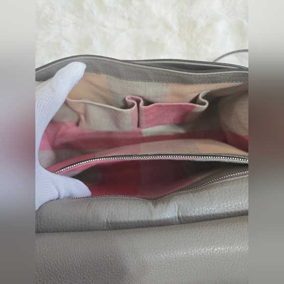 Gucci Cellarius Camelia Leather Medium Gray Bamboo Tassel Crossbody Bag - Picture 8 of 13